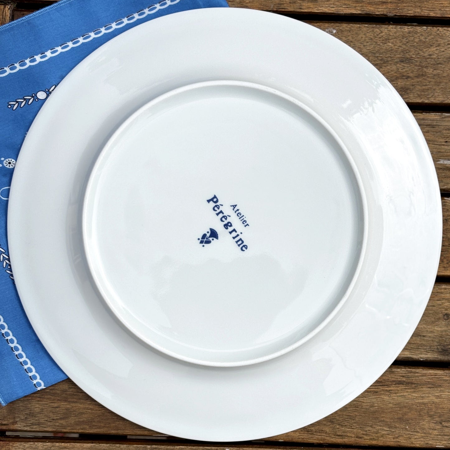 ASSIETTE KALON - porcelaine motif broderies bretonnes