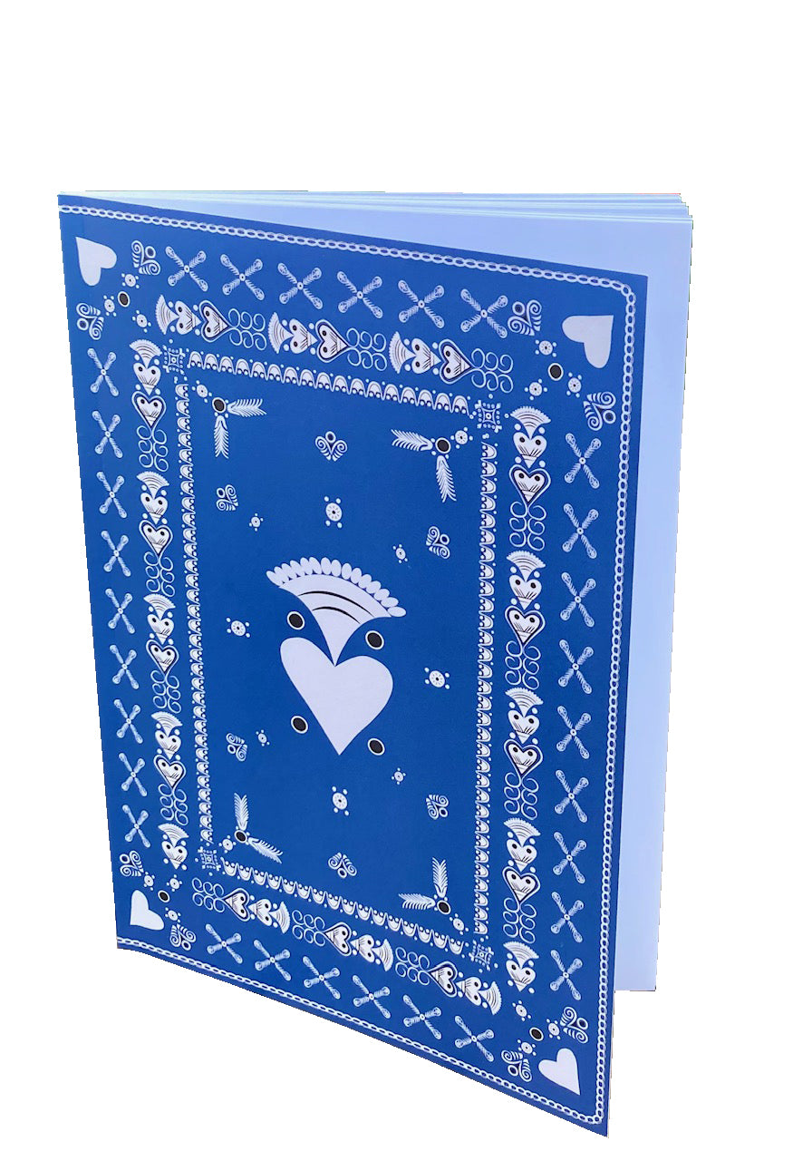 CAHIER BANDANA BRETON BREIZH BLEU ROYAL