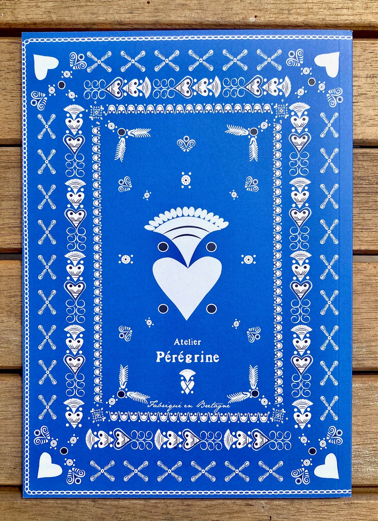 CAHIER BANDANA BRETON BREIZH BLEU ROYAL