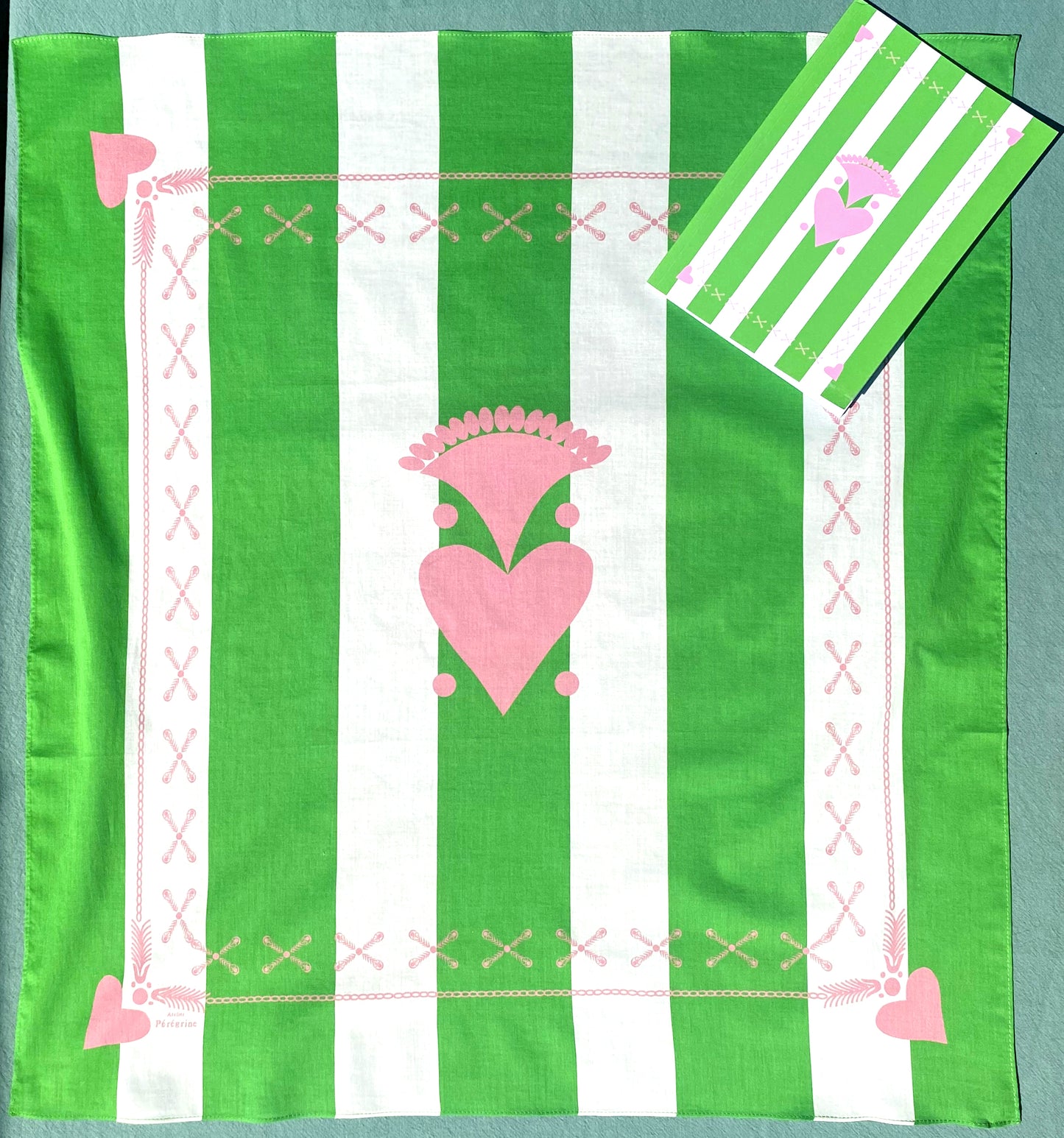 FOULARD BRETON PREPPY GAZON