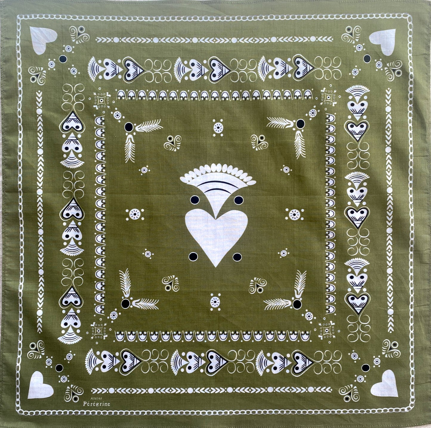 PETIT BANDANA BRETON MOUSSE EN COTON BIO - BIHANIG