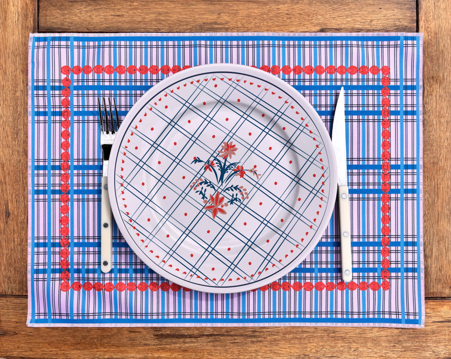 SET DE TABLE GOUEZEC ROSE