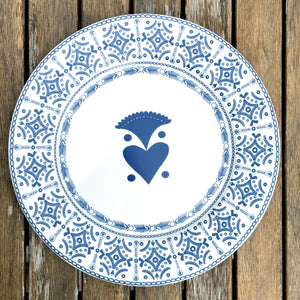 ASSIETTE KALON - porcelaine motif broderies bretonnes