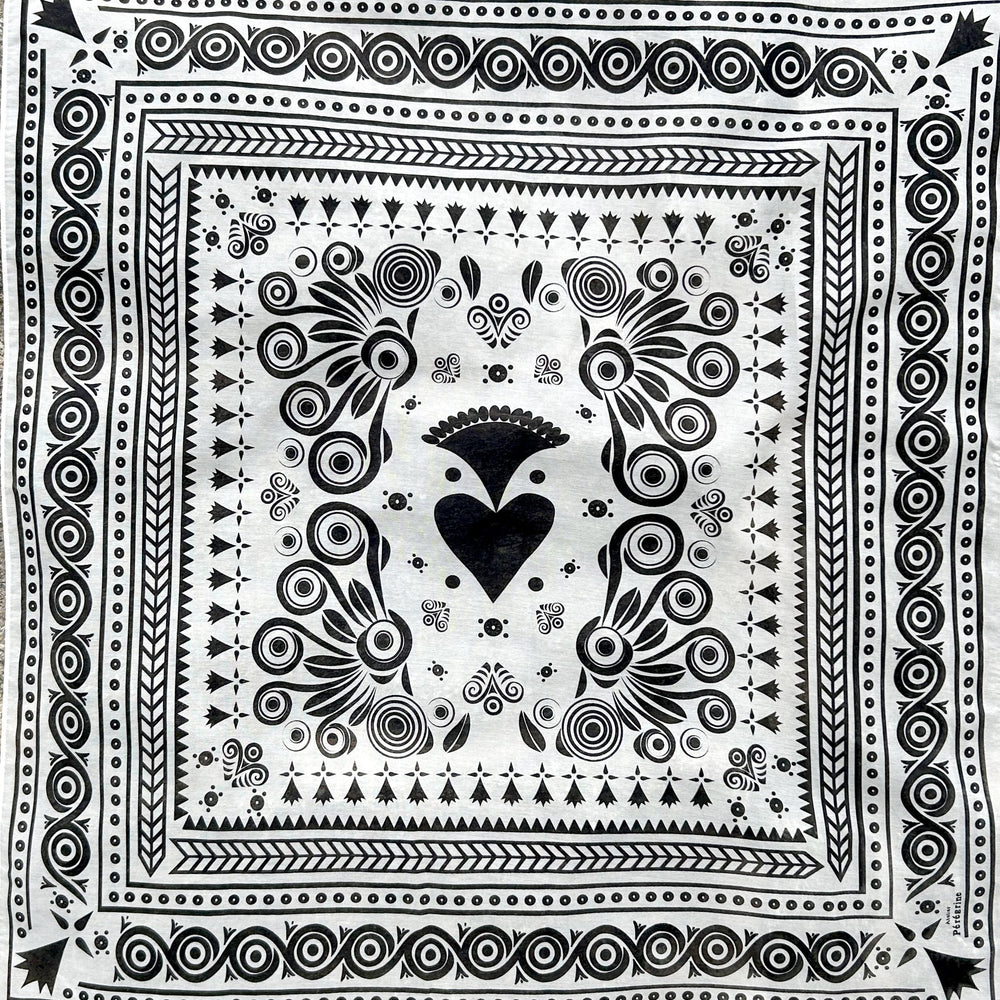 FOULARD ATAO BLANC – VOILE DE COTON