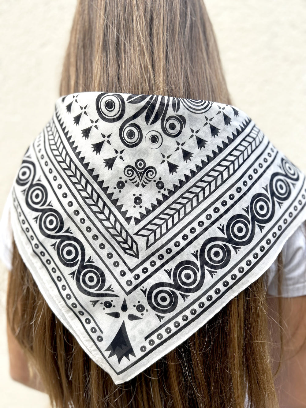 FOULARD ATAO BLANC – VOILE DE COTON