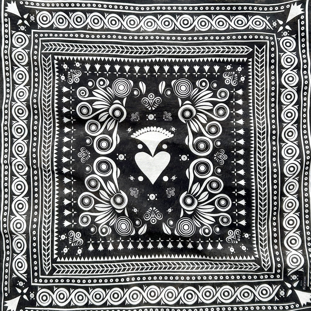 FOULARD ATAO NOIR – VOILE DE COTON PRECOMMANDE LIVRAISON À PARTIR DU 15 NOVEMBRE