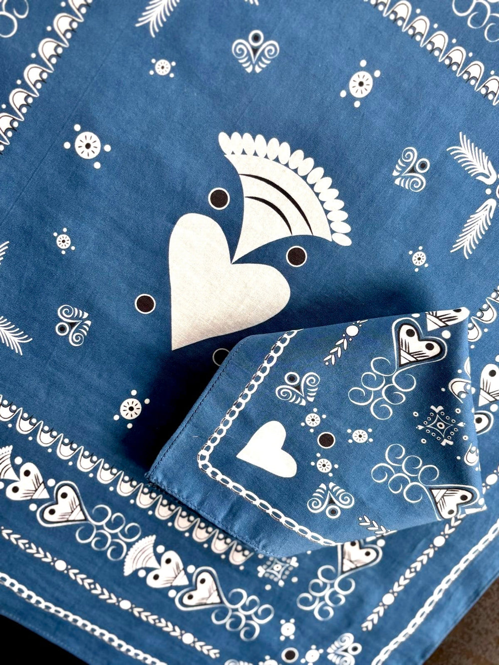 PETIT BANDANA BRETON MARTOLOD EN COTON BIO - BIHANIG