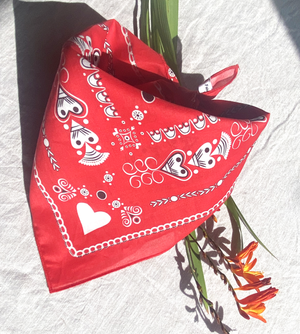 PETIT BANDANA BRETON RUZ EN COTON BIO - BIHANIG