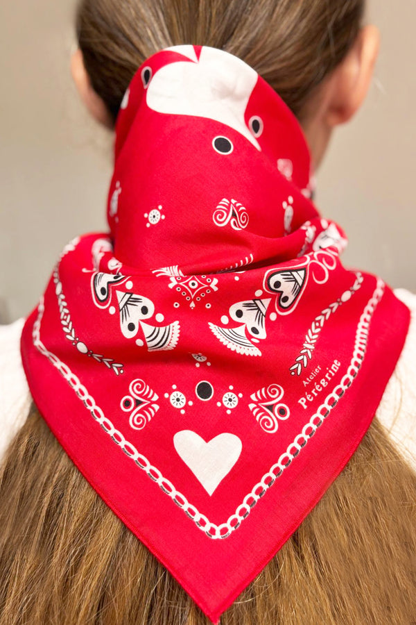 PETIT BANDANA BRETON RUZ EN COTON BIO - BIHANIG