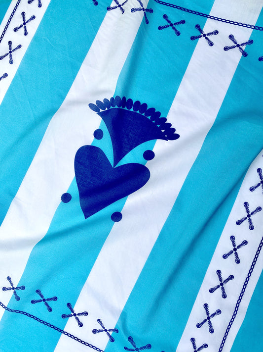 FOULARD BRETON PREPPY BLEU