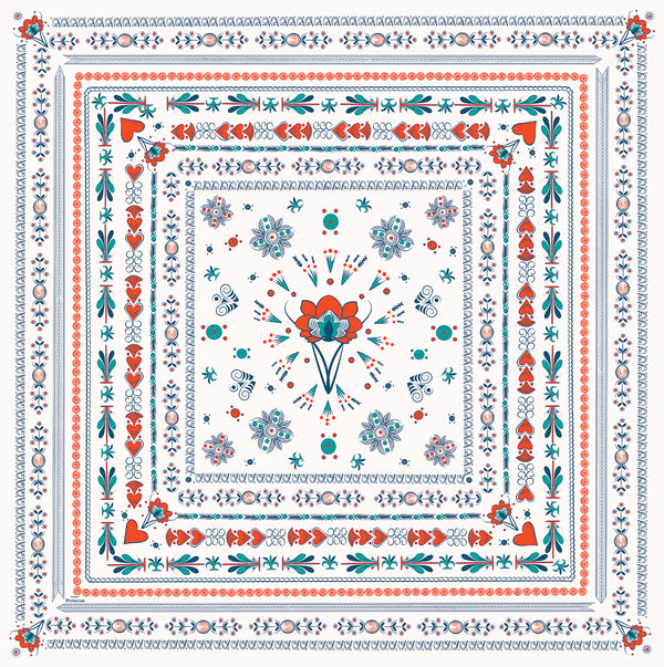 FEILHAÑS - LE GRAND FOULARD EN COTON ET SOIE