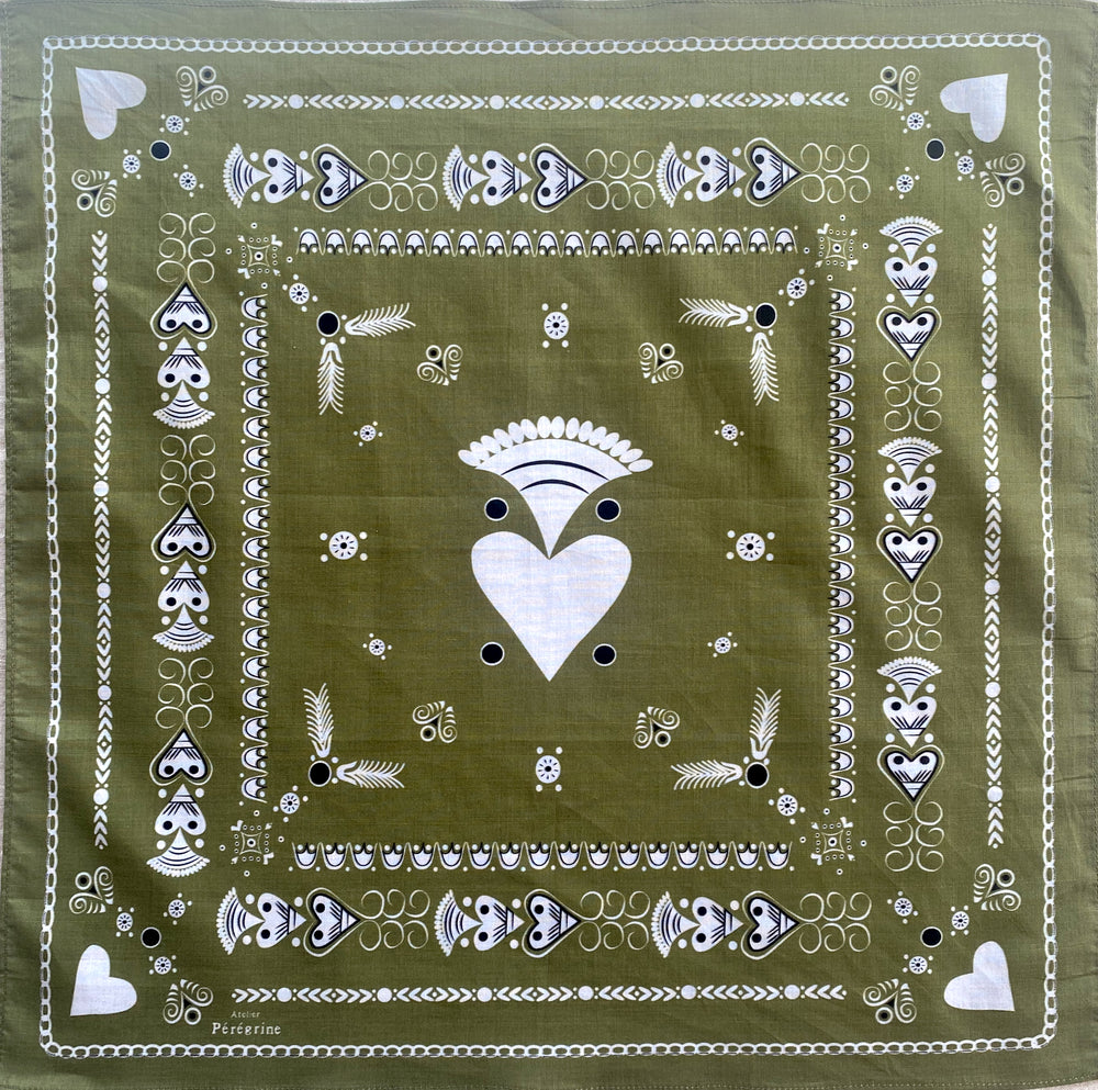 PETIT BANDANA BRETON MOUSSE EN COTON BIO - BIHANIG