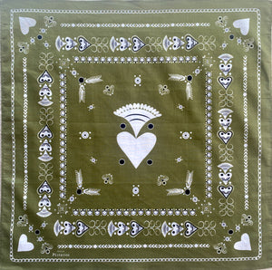 PETIT BANDANA BRETON MOUSSE EN COTON BIO - BIHANIG