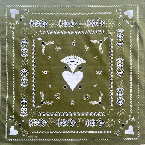 PETIT BANDANA BRETON MOUSSE EN COTON BIO - BIHANIG