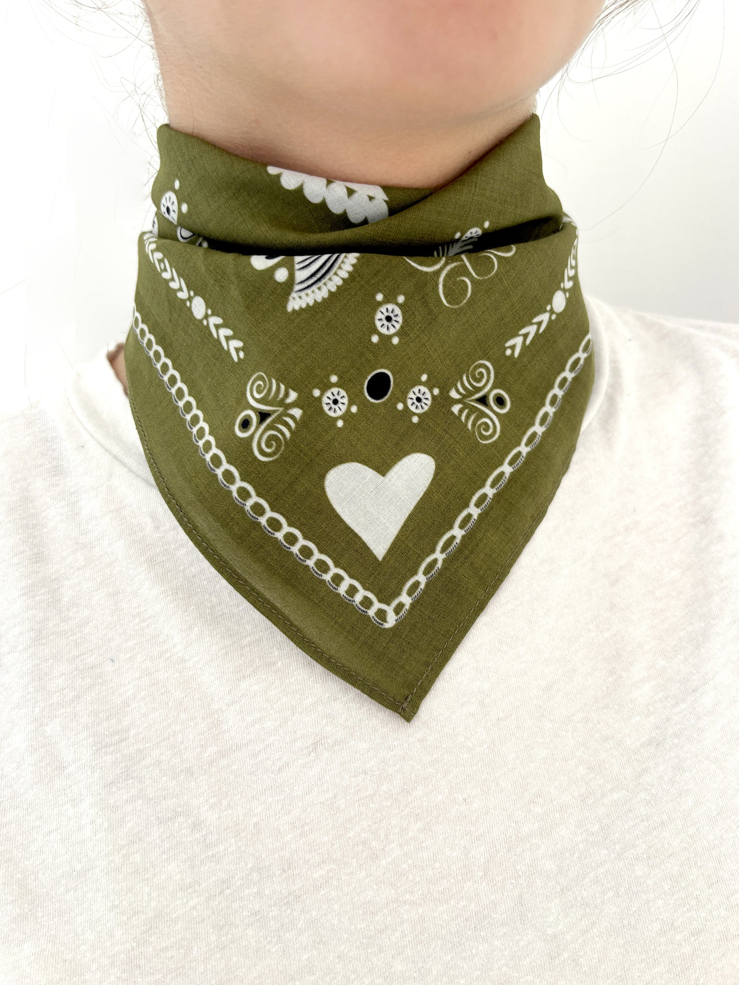 PETIT BANDANA BRETON MOUSSE EN COTON BIO - BIHANIG