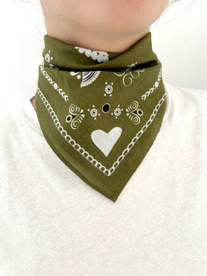 PETIT BANDANA BRETON MOUSSE EN COTON BIO - BIHANIG