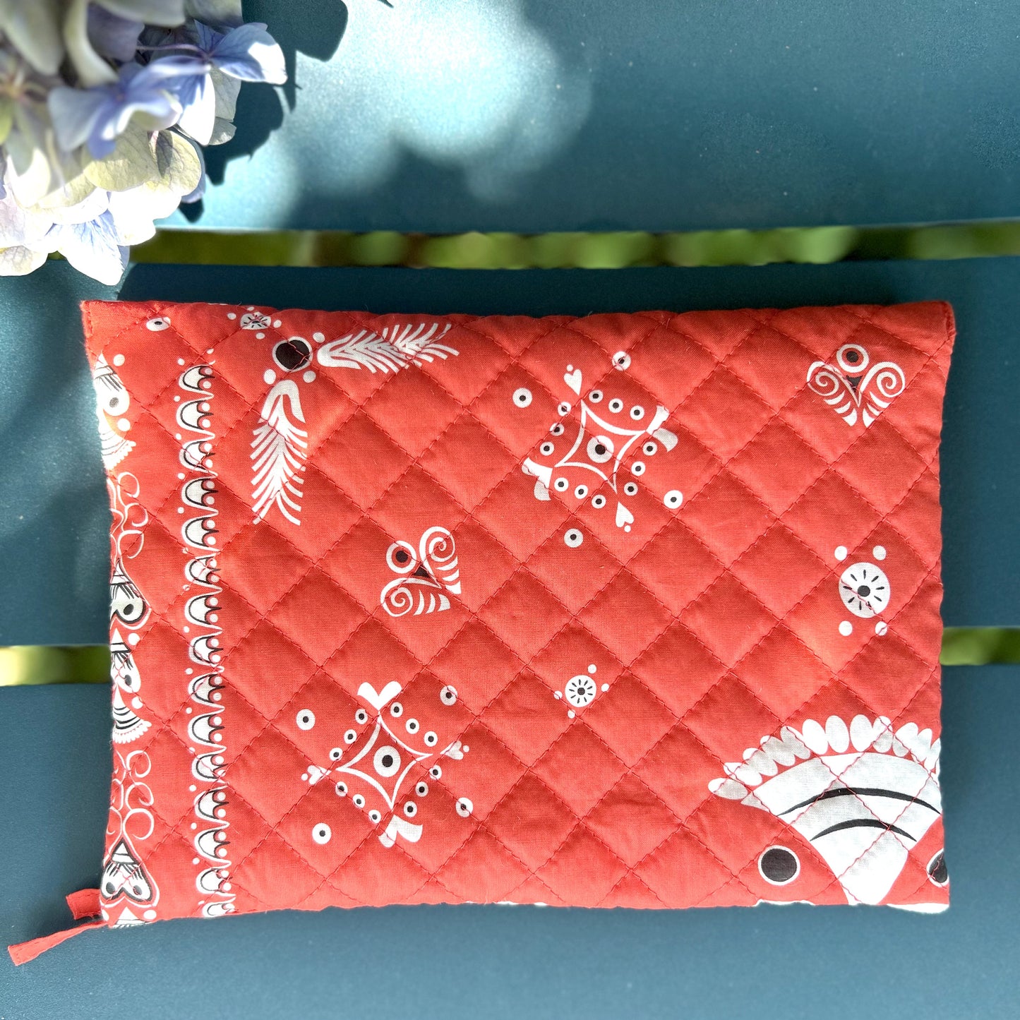 Grande pochette bandana breton - rouge