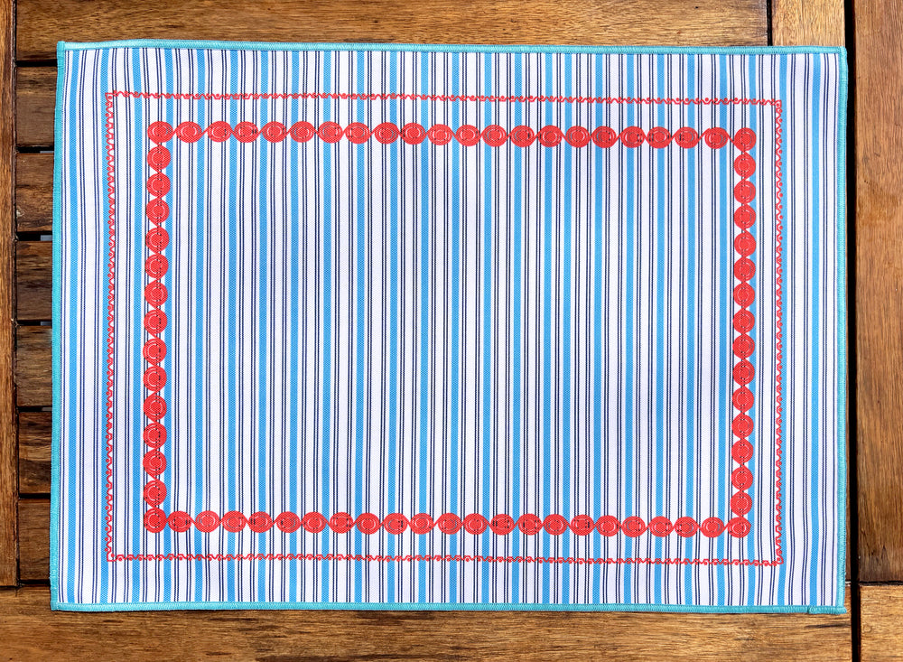 SET DE TABLE OUTDOOR GOUEZEC BLEU