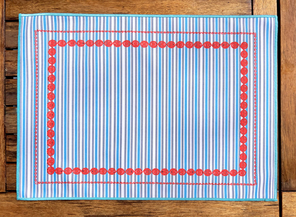 SET DE TABLE OUTDOOR GOUEZEC BLEU