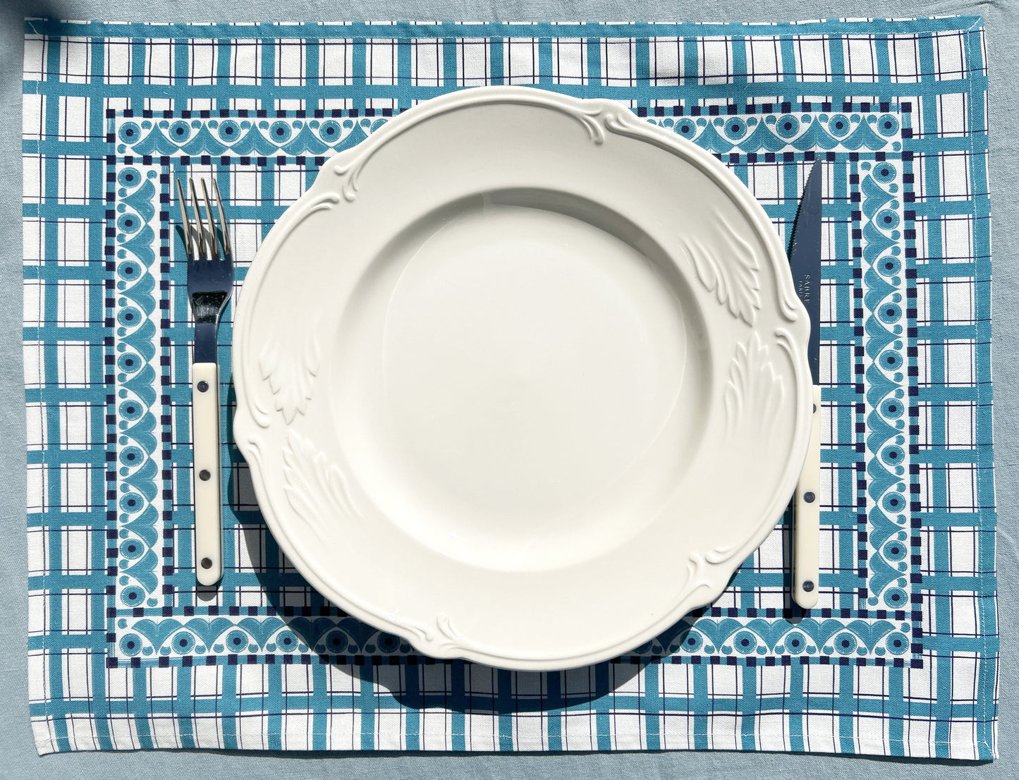 SET DE TABLE LIN COTON SAINT-POL-DE-LÉON / DENIM