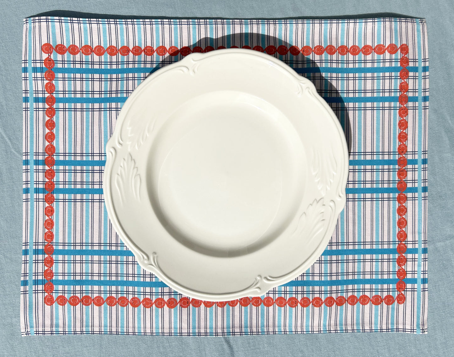 SET DE TABLE LIN COTON GOUÉZEC ROSÉ