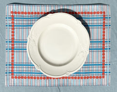 SET DE TABLE LIN COTON GOUÉZEC ROSE