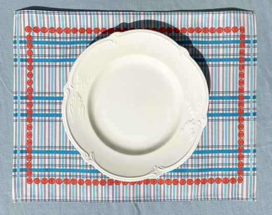 SET DE TABLE LIN COTON GOUÉZEC ROSE