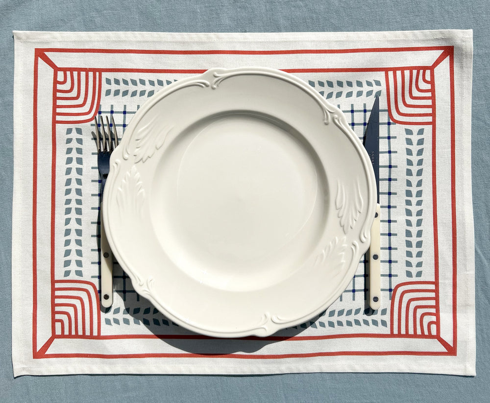 SET DE TABLE LIN COTON PENN LIV BLANC