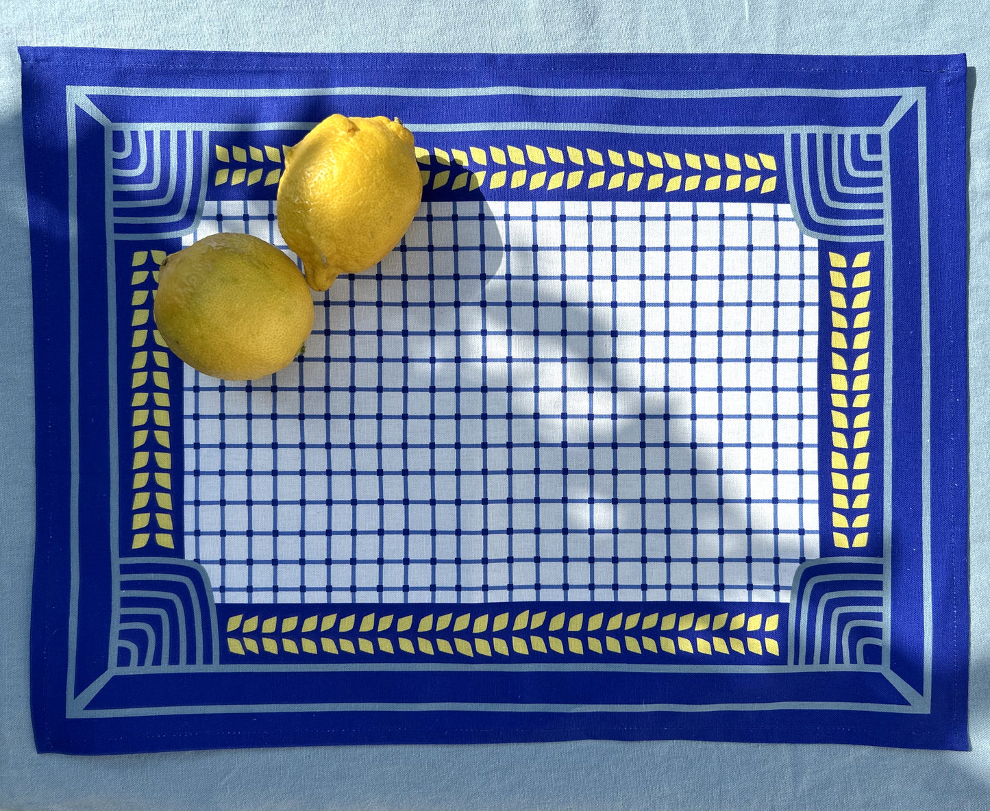 SET DE TABLE LIN COTON PENN LIV BLEU