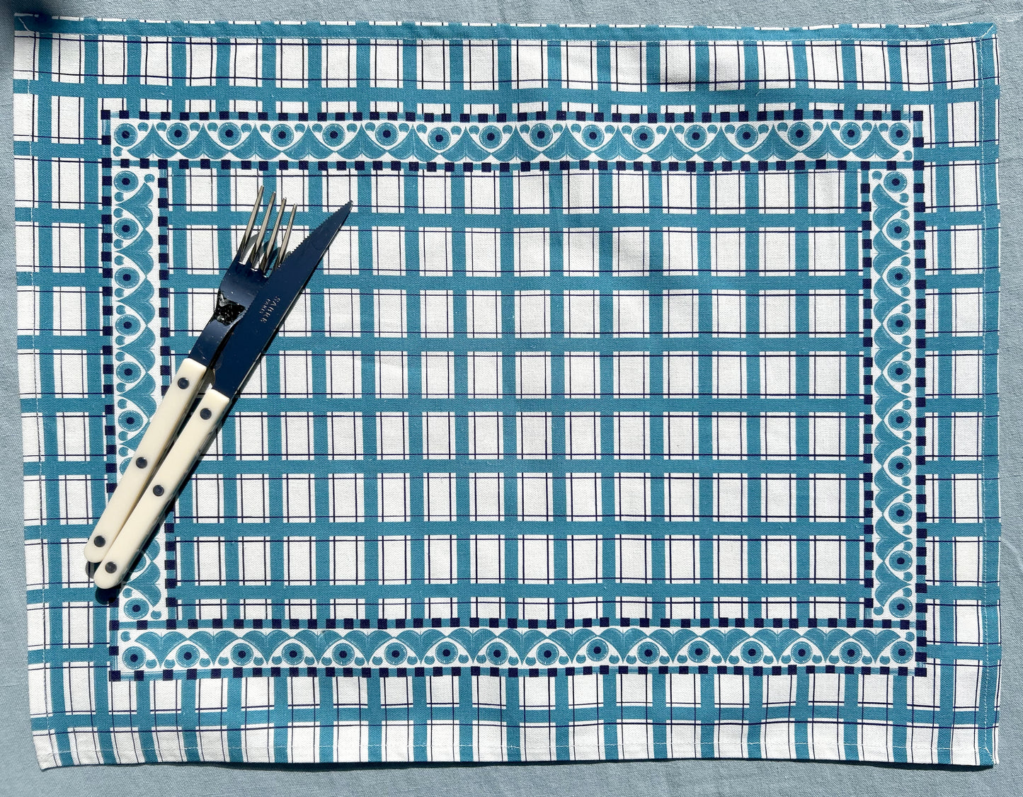 SET DE TABLE LIN COTON SAINT-POL-DE-LÉON / DENIM