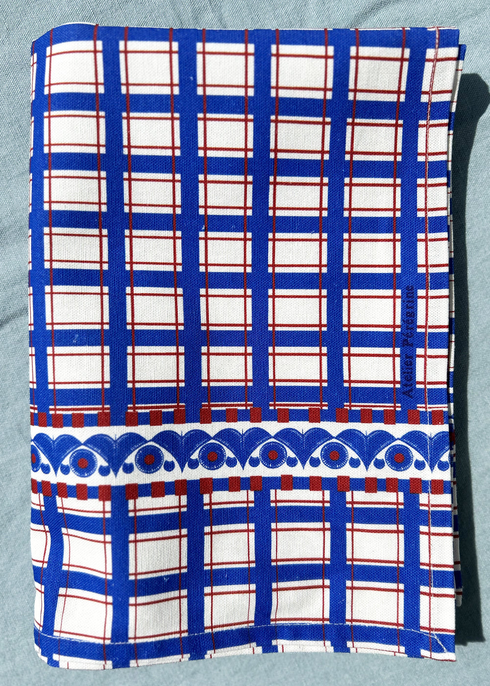 TORCHON LIN COTON SAINT-POL-DE-LÉON / BLEU ROI