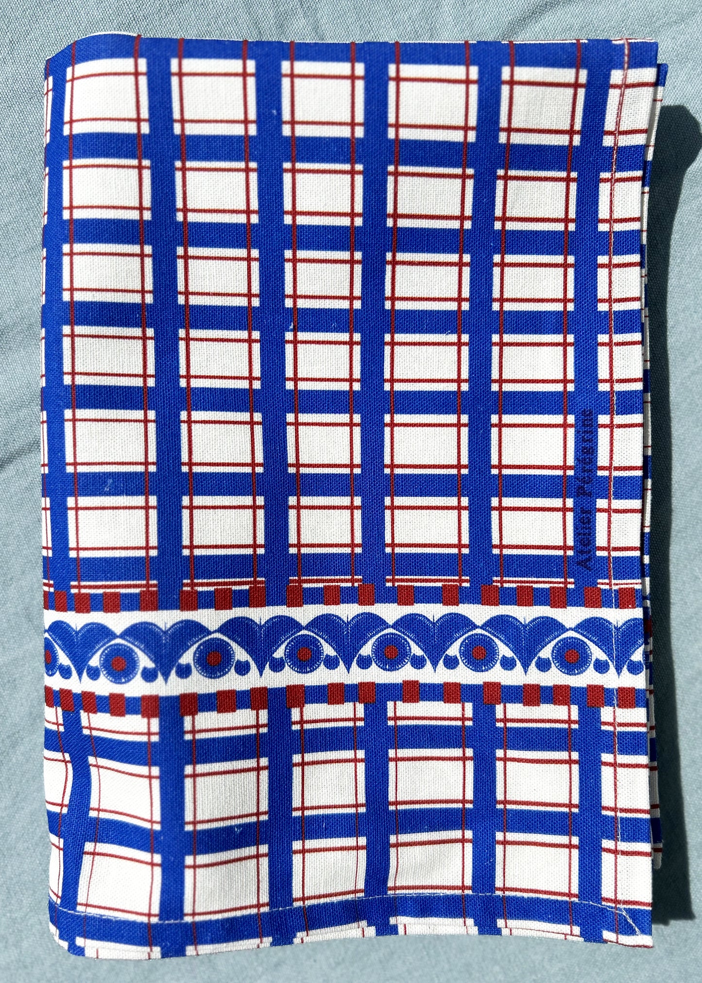 TORCHON LIN COTON SAINT-POL-DE-LÉON / BLEU ROI