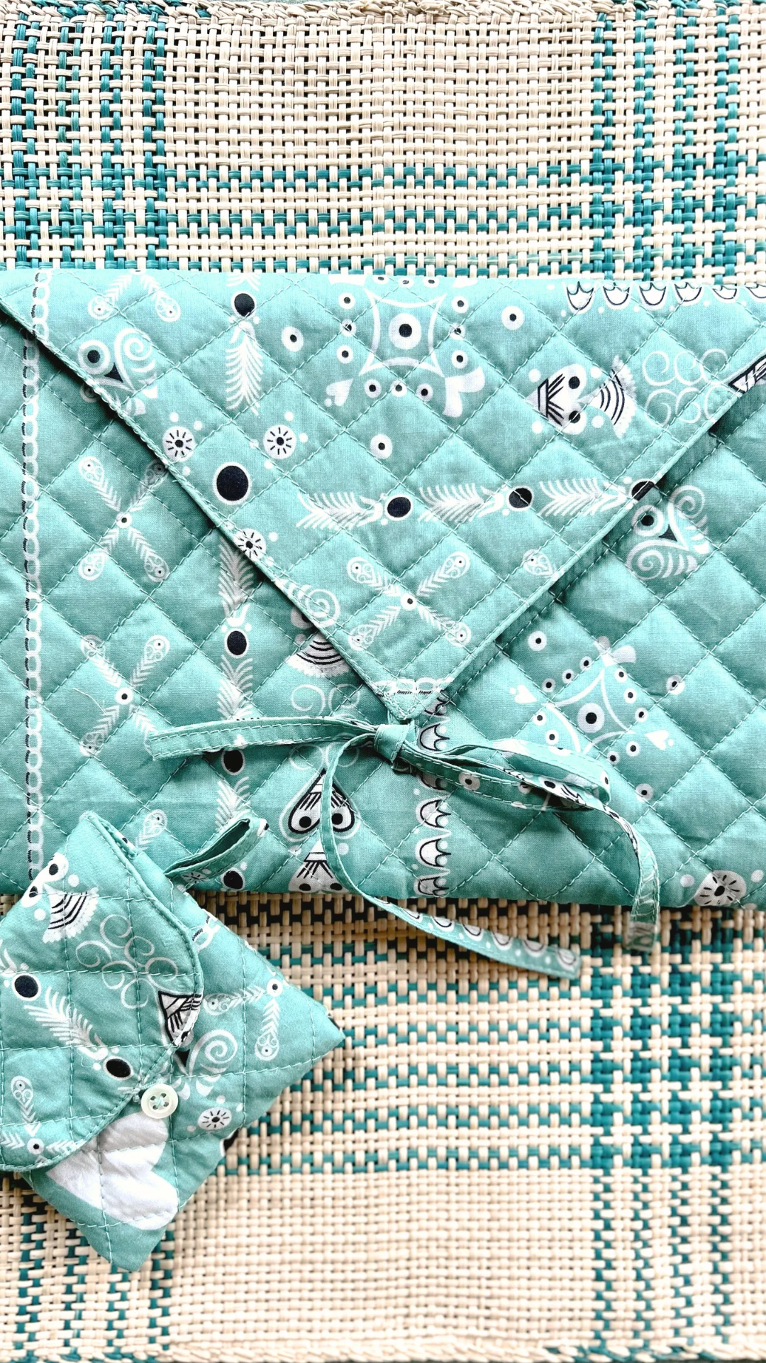 Grande pochette bandana breton - glaz