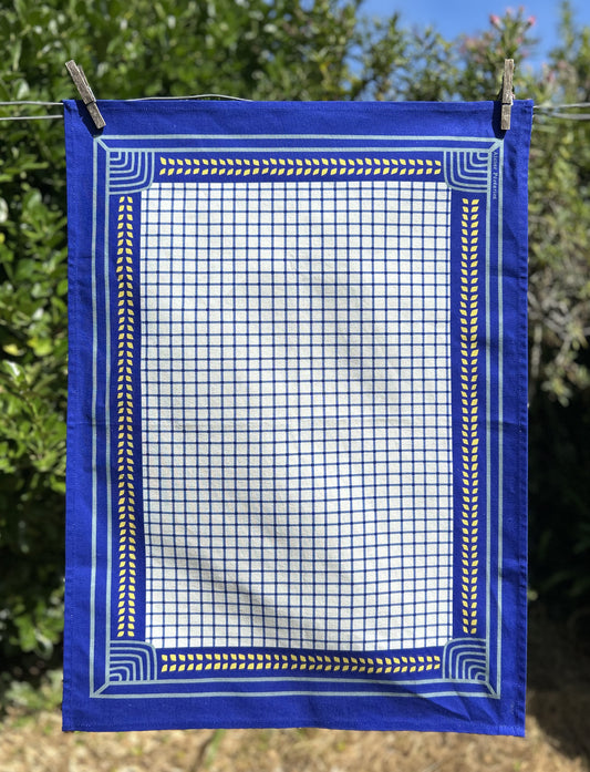 TORCHON LIN COTON PENN LIV BLEU